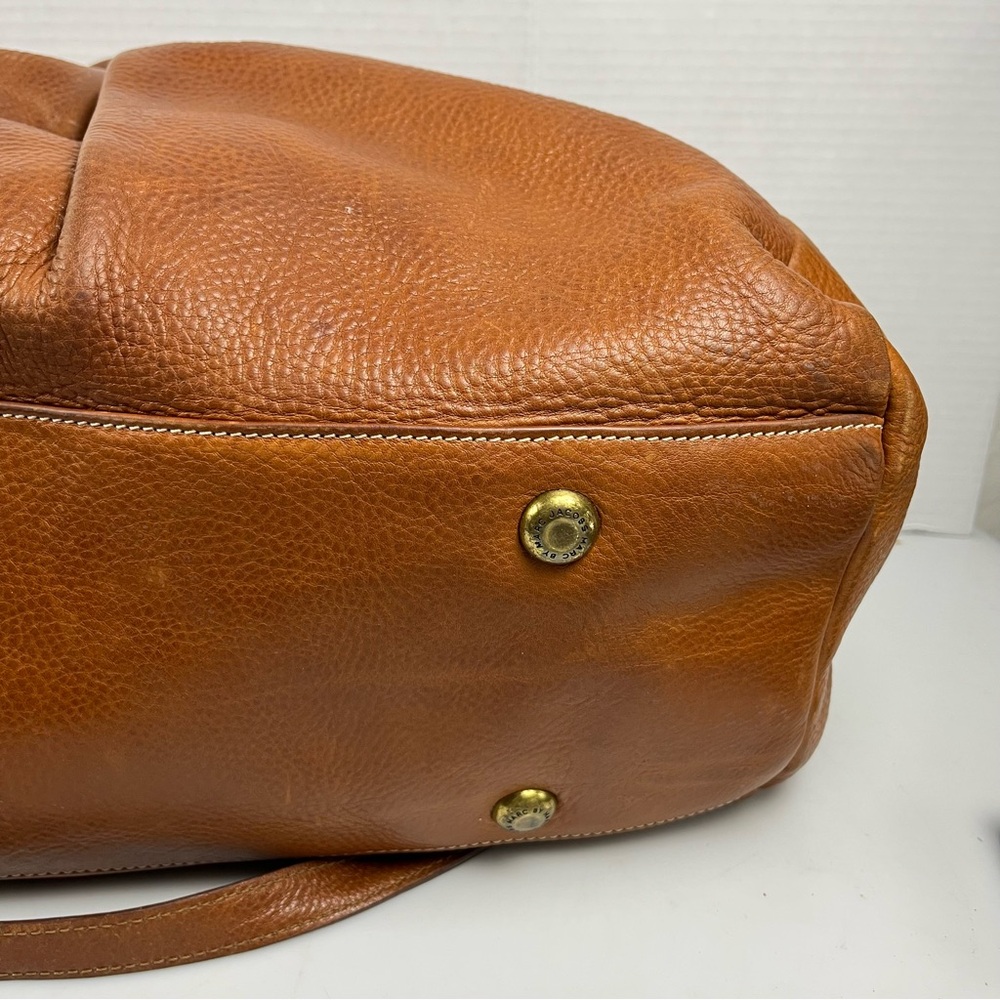 Marc by Marc Jacobs Classic Q Brown Leather 2Way Shoulder Bag Y2K Strap Vintage - Picture 6 of 12